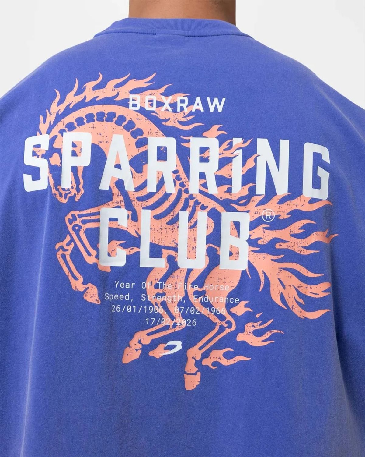 복스로(BOXRAW) 스파링 클럽 파이어 호스 오버사이즈 탱크탑 BXRW-SCGTK [블루]