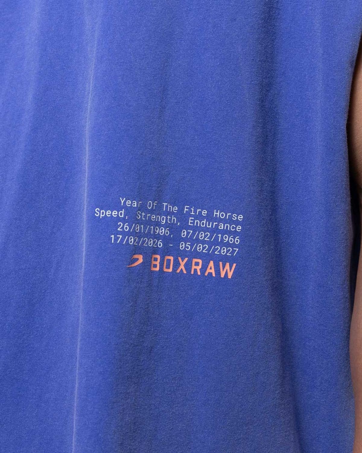 복스로(BOXRAW) 스파링 클럽 파이어 호스 오버사이즈 탱크탑 BXRW-SCGTK [블루]