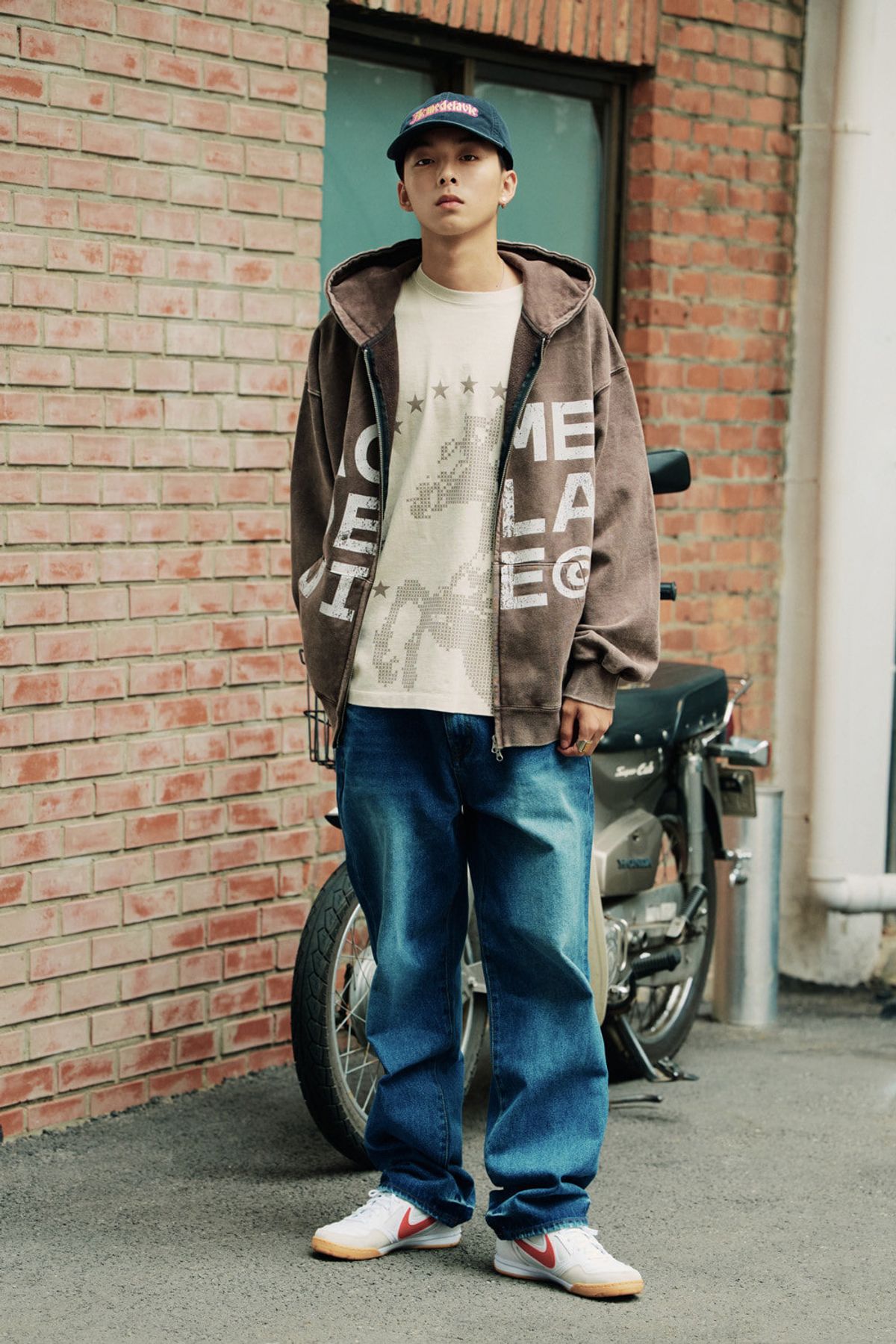 아크메드라비(ACME DE LA VIE) FULL GRAPHIC HOOD ZIP UP