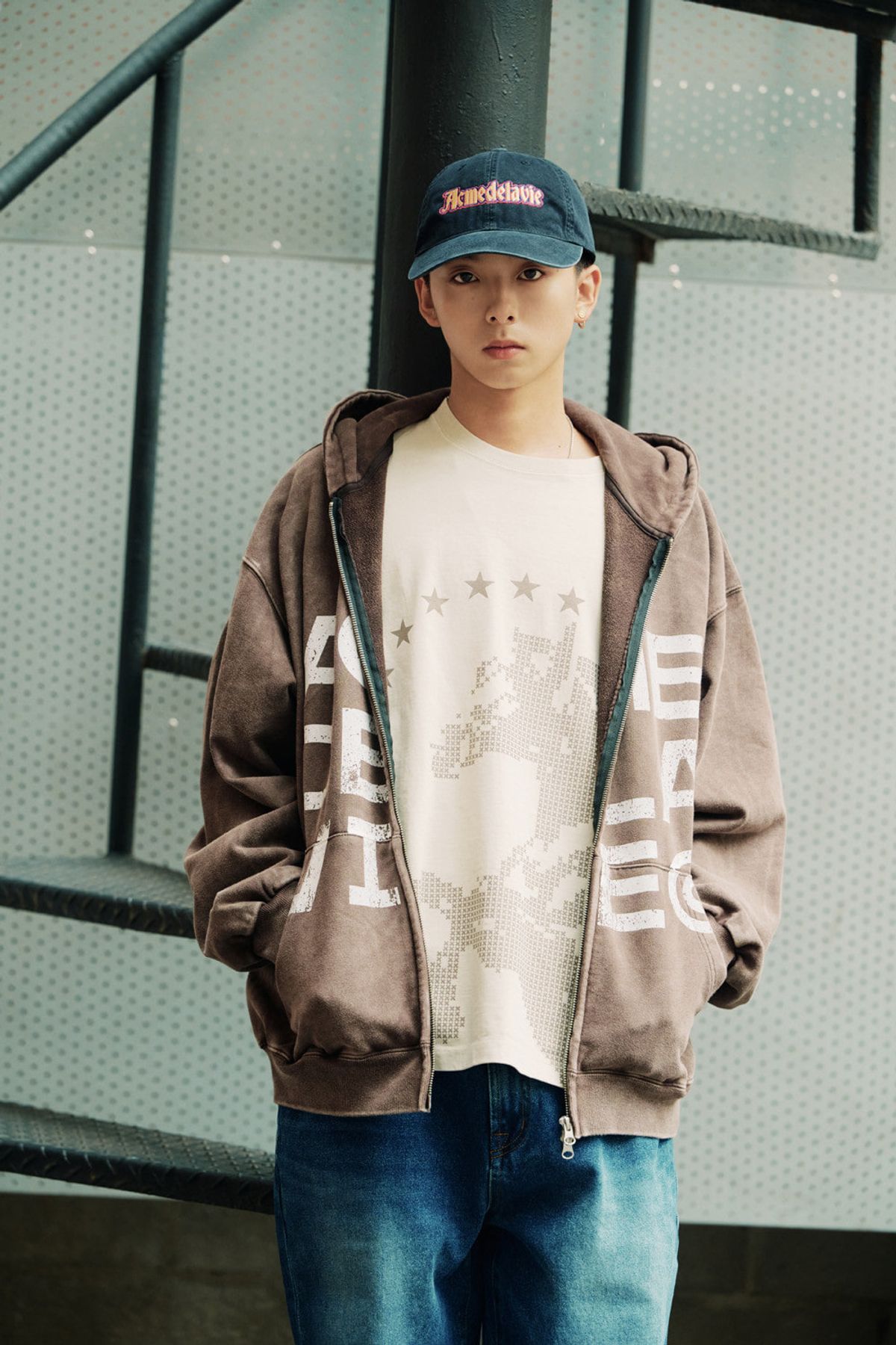 아크메드라비(ACME DE LA VIE) FULL GRAPHIC HOOD ZIP UP