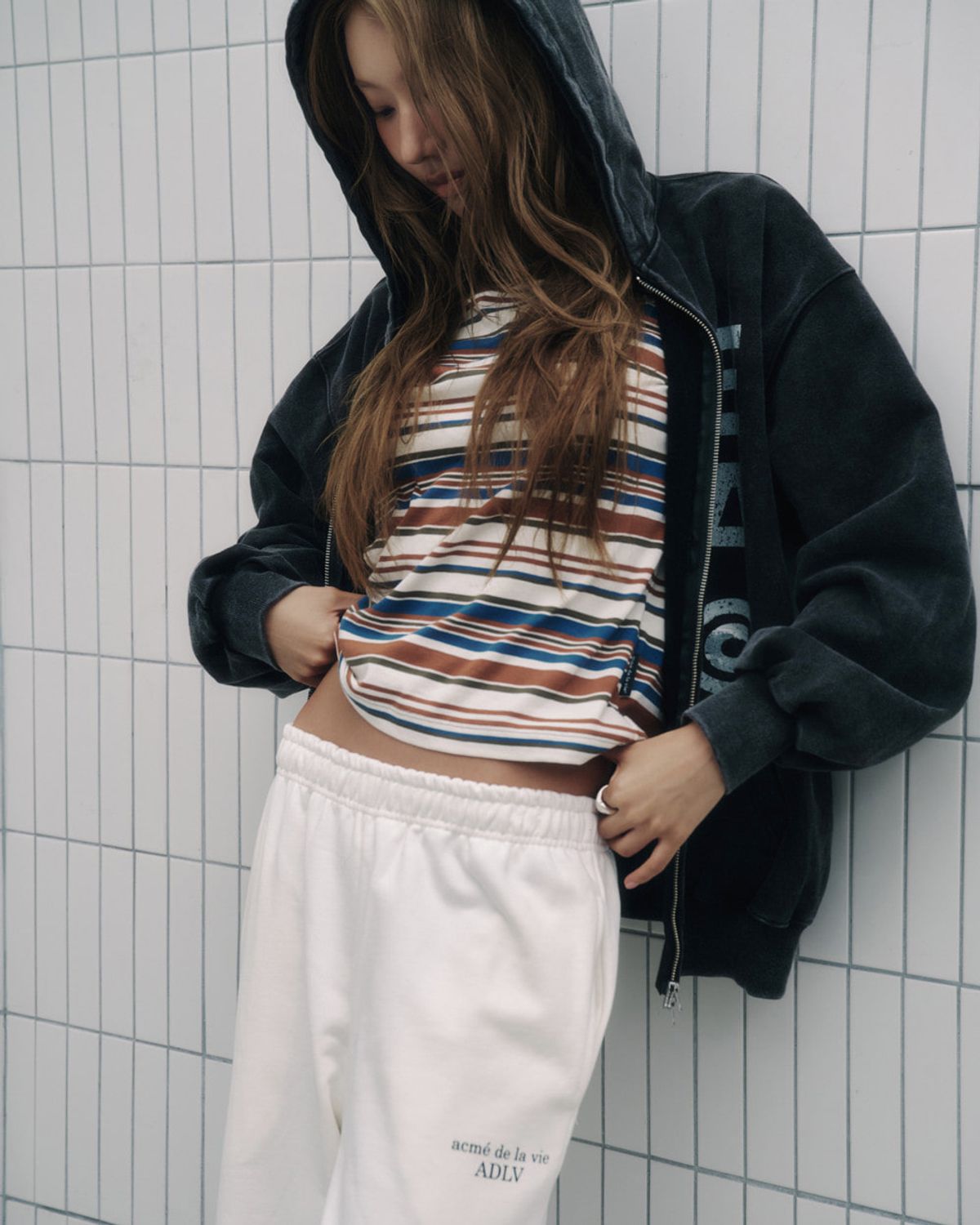 아크메드라비(ACME DE LA VIE) FULL GRAPHIC HOOD ZIP UP