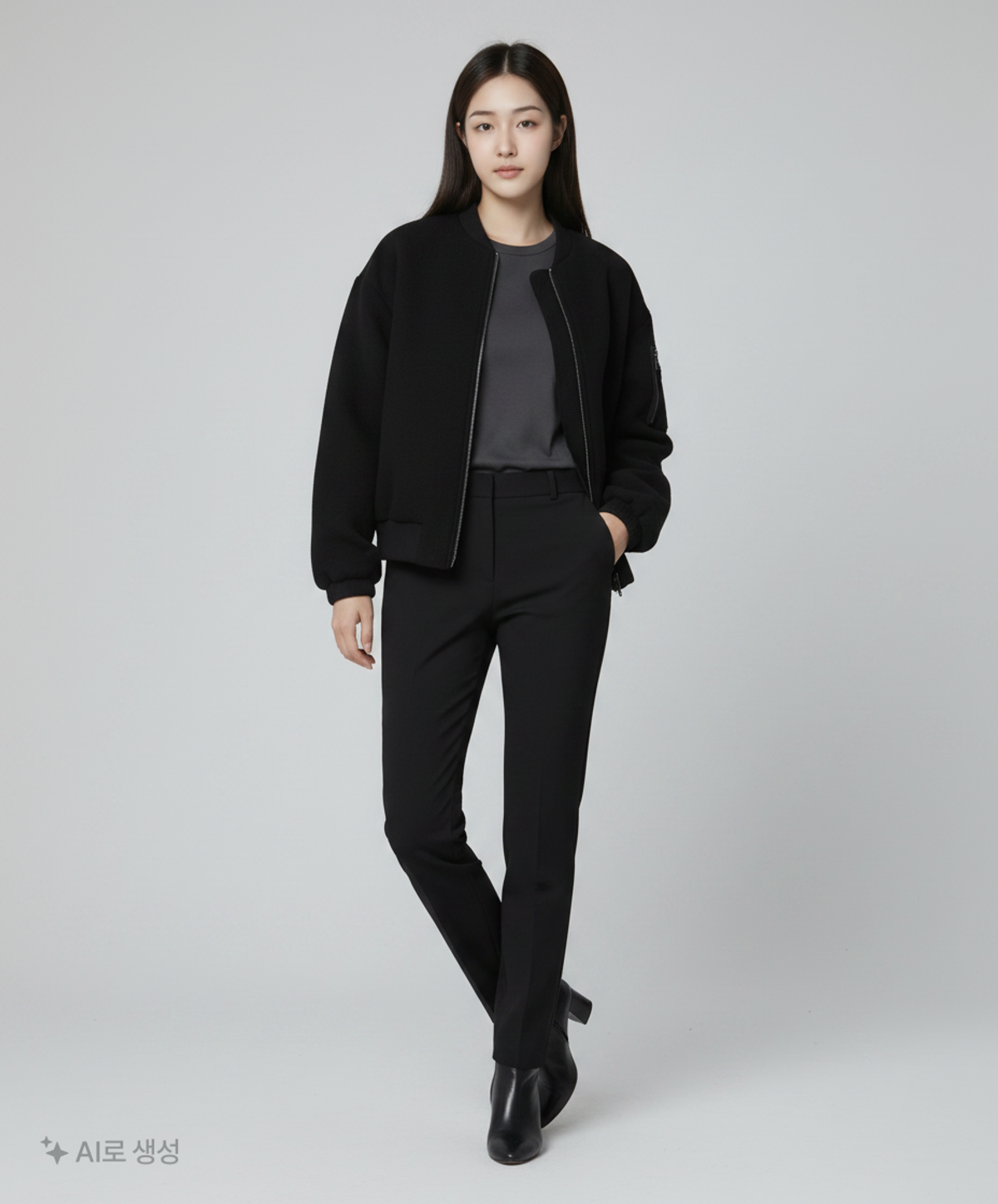 마시모두띠(Massimo dutti) 항공 점퍼/블루종/MA-1 L