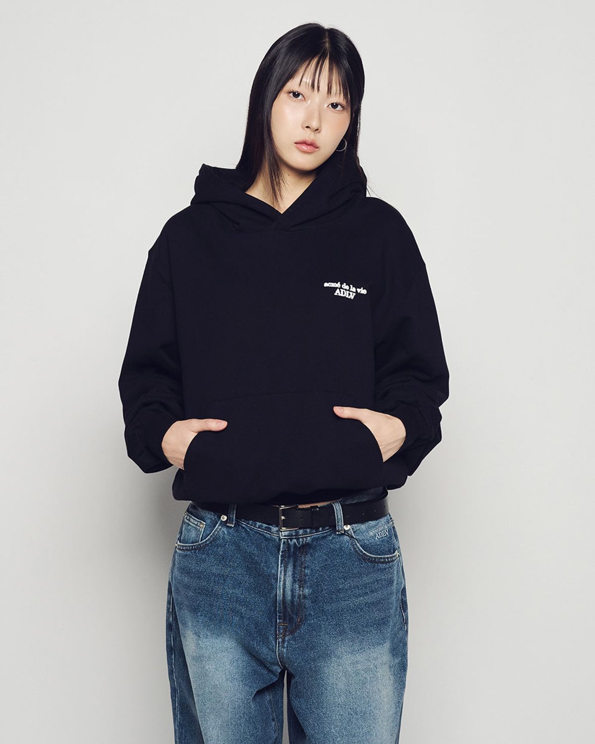 아크메드라비(ACME DE LA VIE) BUMPING BASIC LOGO HOODIE