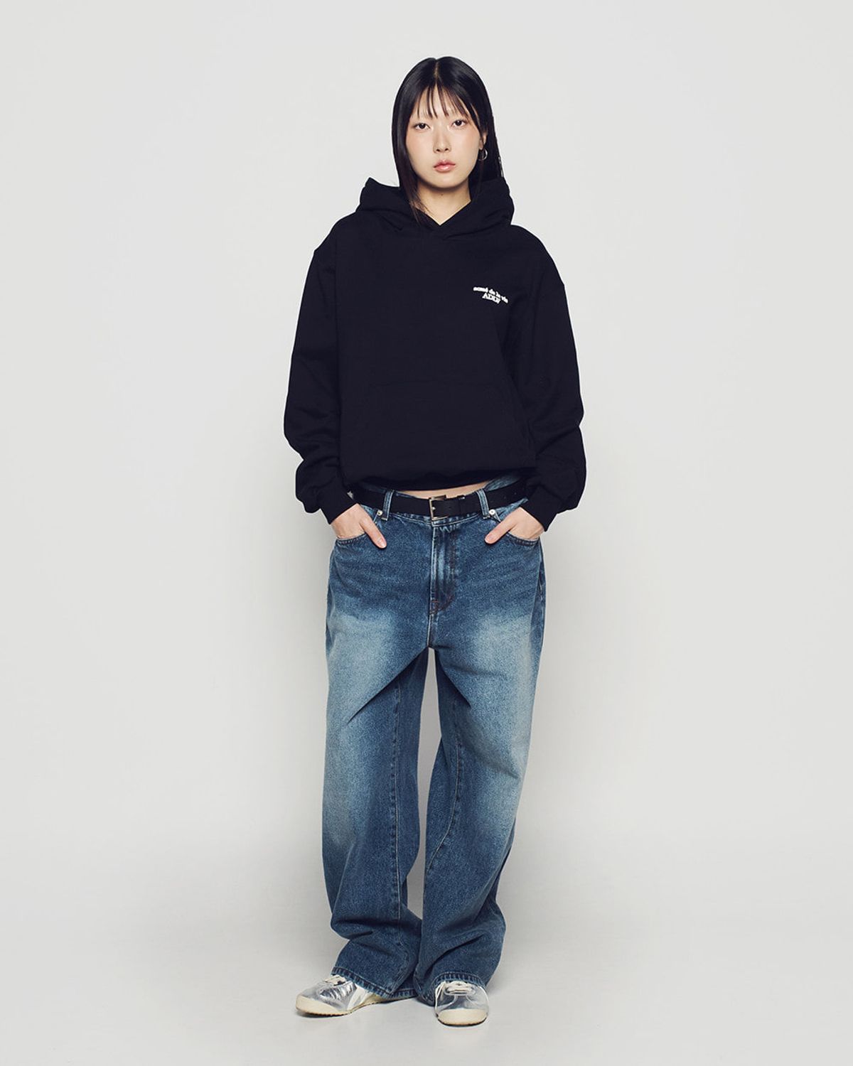 아크메드라비(ACME DE LA VIE) BUMPING BASIC LOGO HOODIE