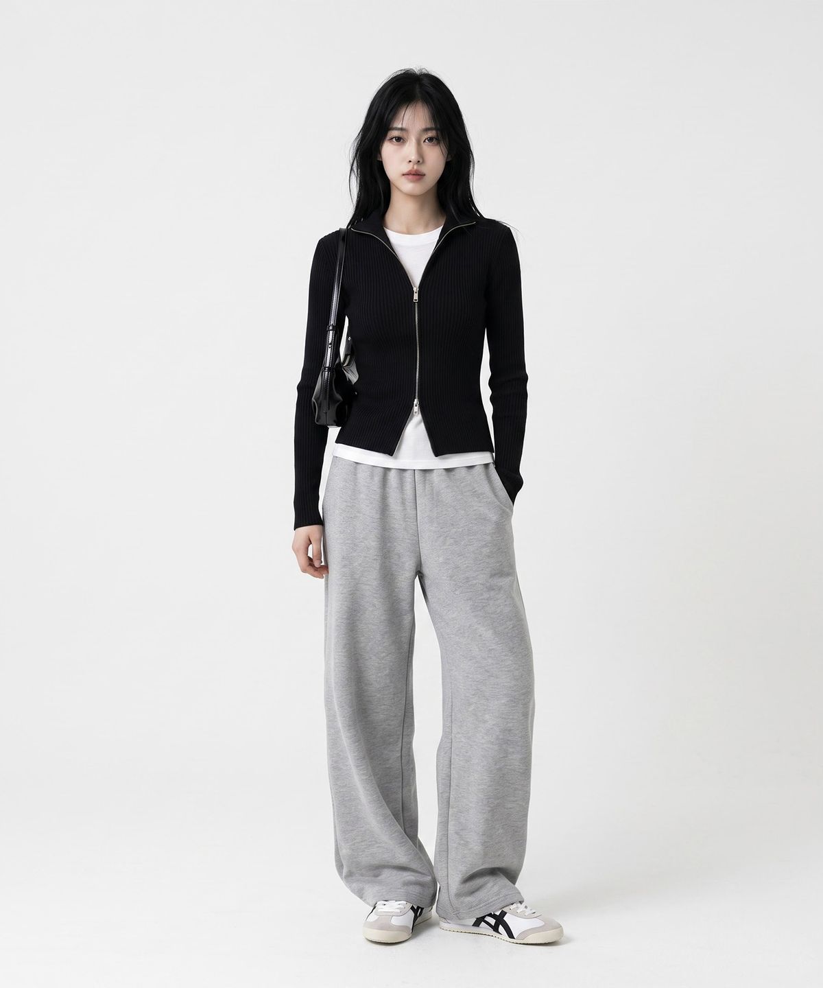 메종니아트(MAISON DE NEART) [남녀공용]프리미엄 특양면 와이드핏 스웨트 팬츠 (2 Colors)
