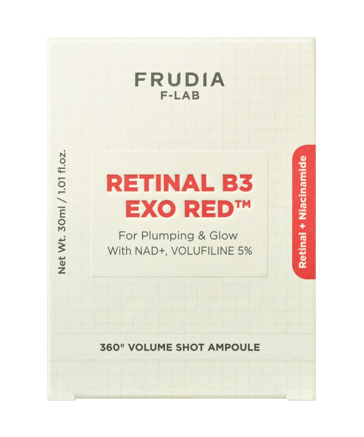 후르디아(FRUDIA) 후르디아 레티날 비3 엑소레드 360도 볼륨 샷 앰플 30ml