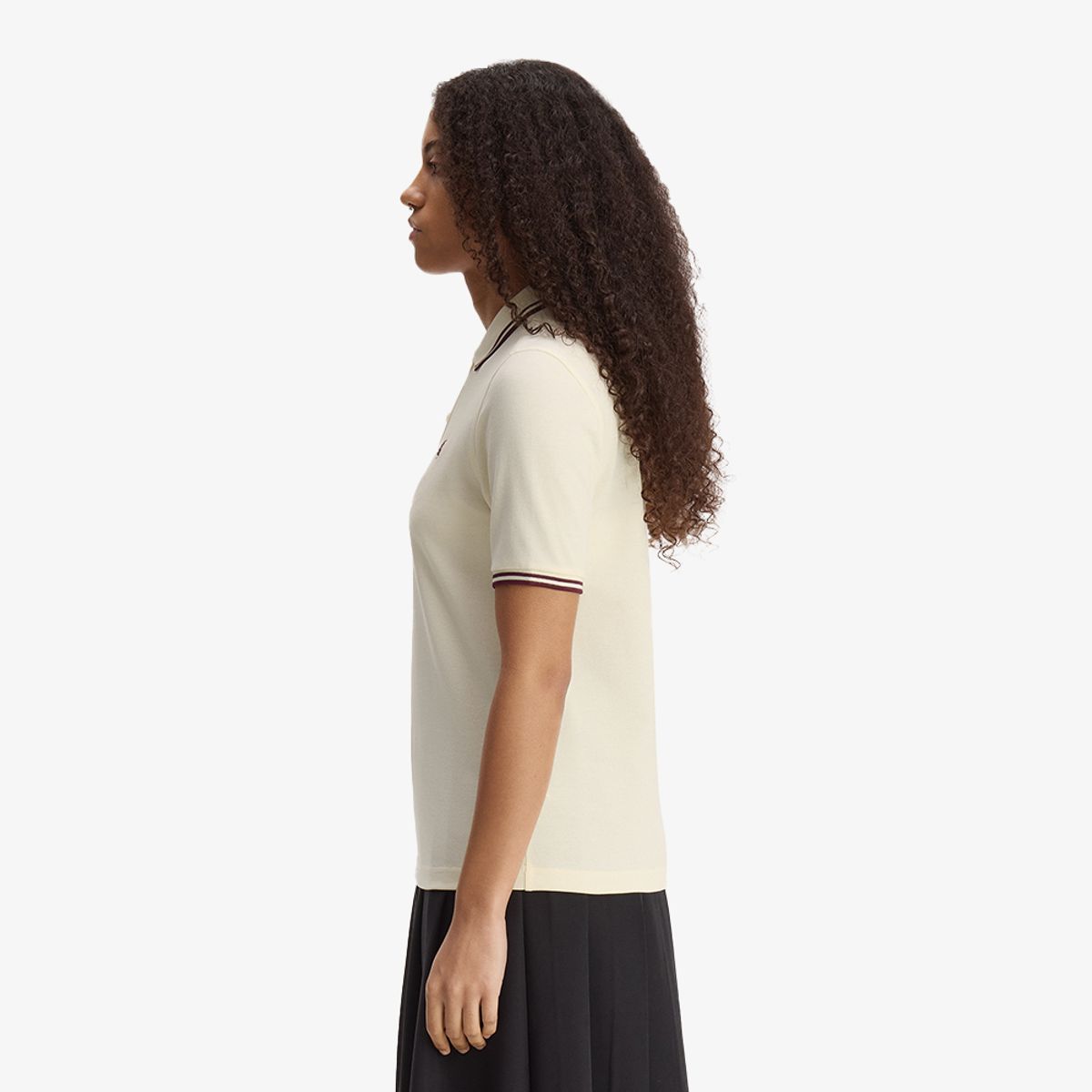 프레드페리(FRED PERRY) [G3600] 트윈 팁 프레드페리 셔츠 - 에크루/플럼 AFPF2G33600-03D