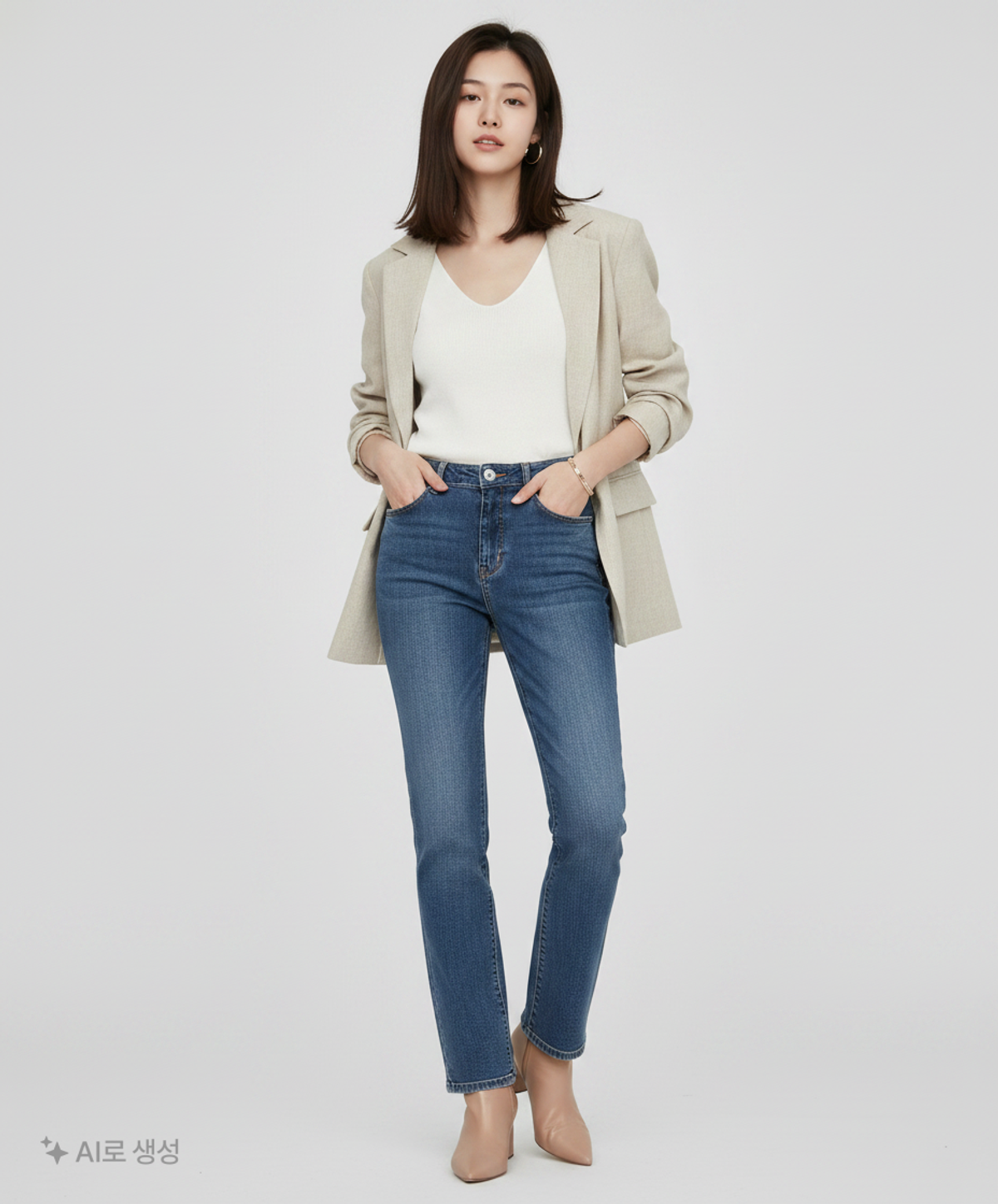 미쏘(MIXXO) 청/데님 팬츠 28