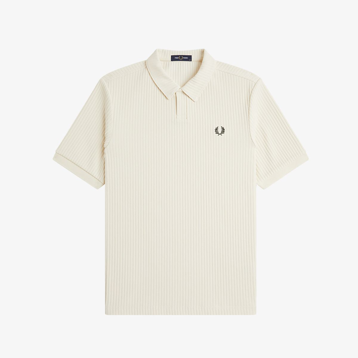 프레드페리(FRED PERRY) [Sharp] 드롭 니들 져지 폴로 셔츠 - 에크루 AFPM2G33407-560