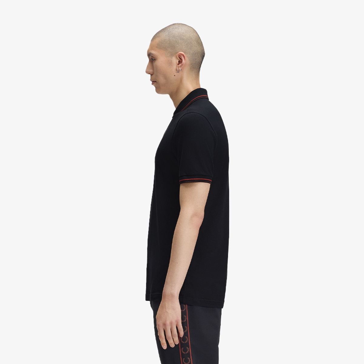 프레드페리(FRED PERRY) [M3600] 트윈 팁 프레드페리 셔츠 - 네이비/브랜디/리치브라운 AFPM2G33600-75C