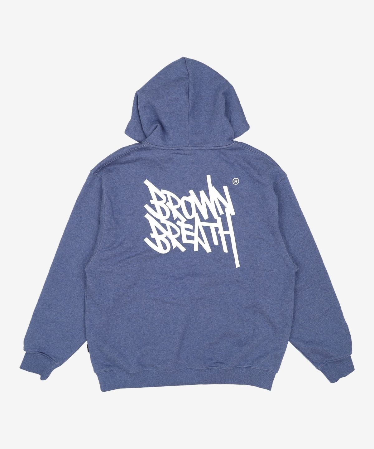 브라운브레스(BROWNBREATH) TAG HOODIE - MELANGE BLUE XL