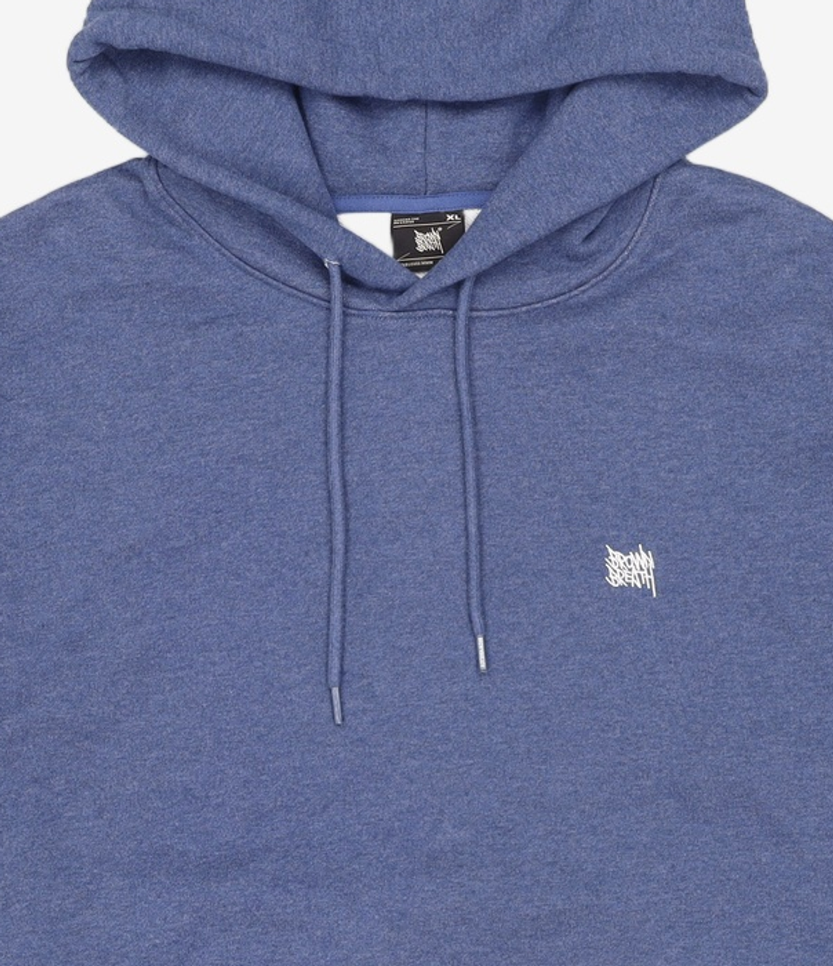 브라운브레스(BROWNBREATH) TAG HOODIE - MELANGE BLUE XL
