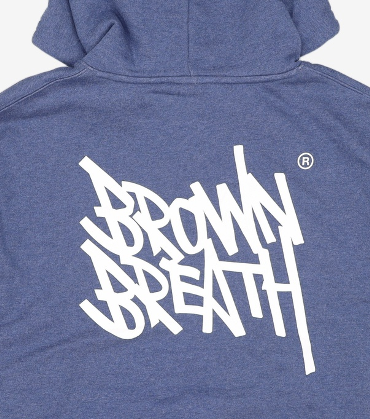 브라운브레스(BROWNBREATH) TAG HOODIE - MELANGE BLUE XL