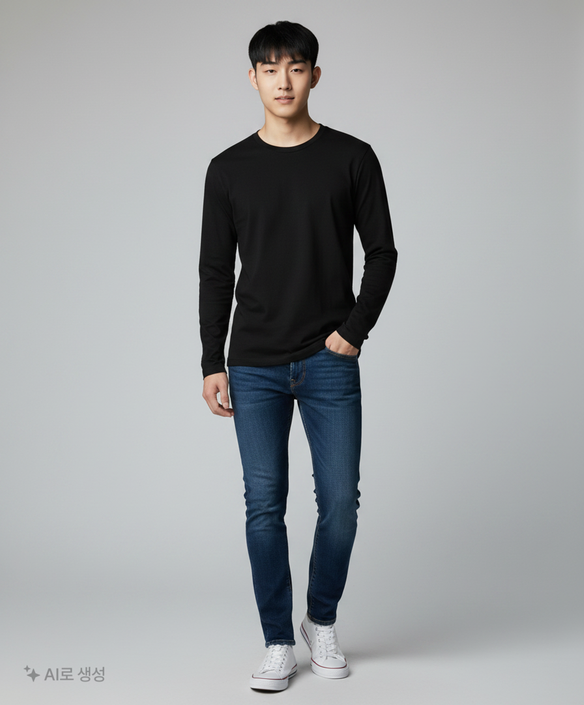무신사 스탠다드(MUSINSA STANDARD) 긴소매 티셔츠 S
