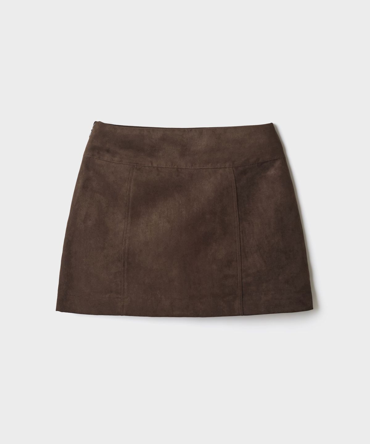 스파오(SPAO) [신세틱레더] 스웨이드 미니 스커트_SPWHG49W13