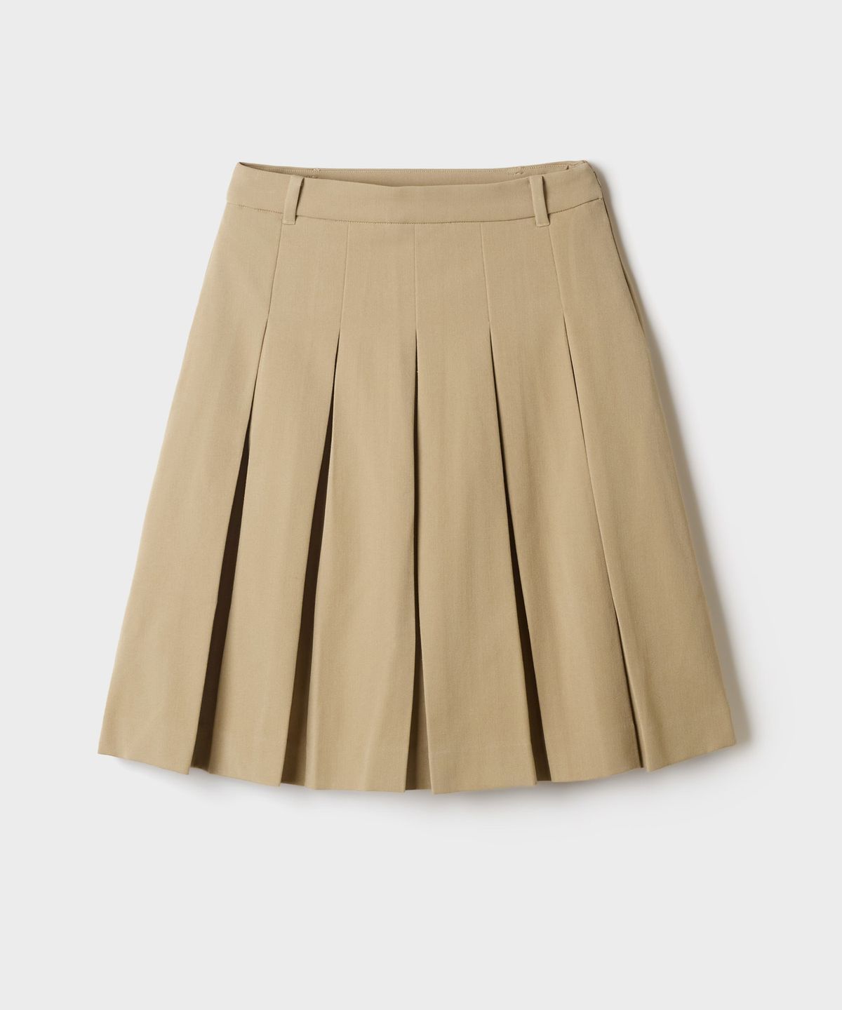 스파오(SPAO) 플리츠 미디 스커트_SPWHG49W12