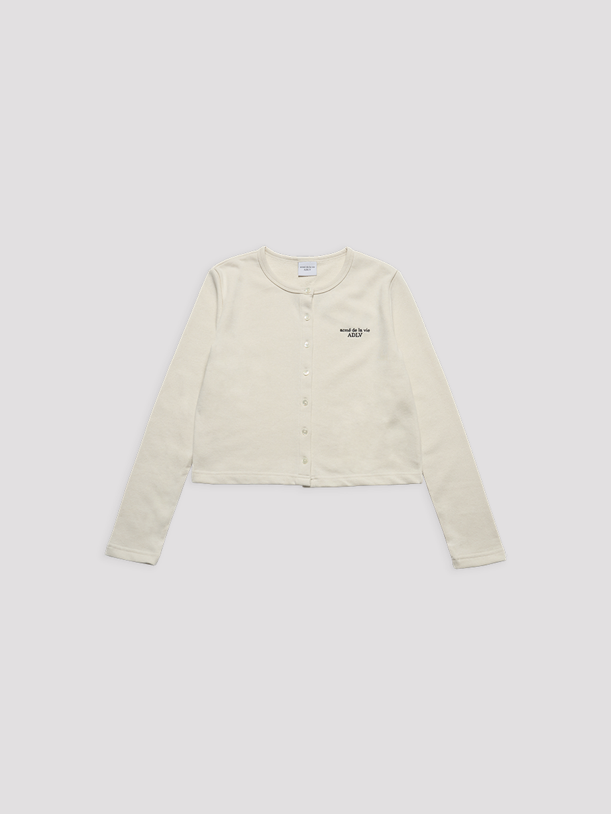 아크메드라비(ACME DE LA VIE) WOMAN METAL THREAD CREWNECK CARDIGAN