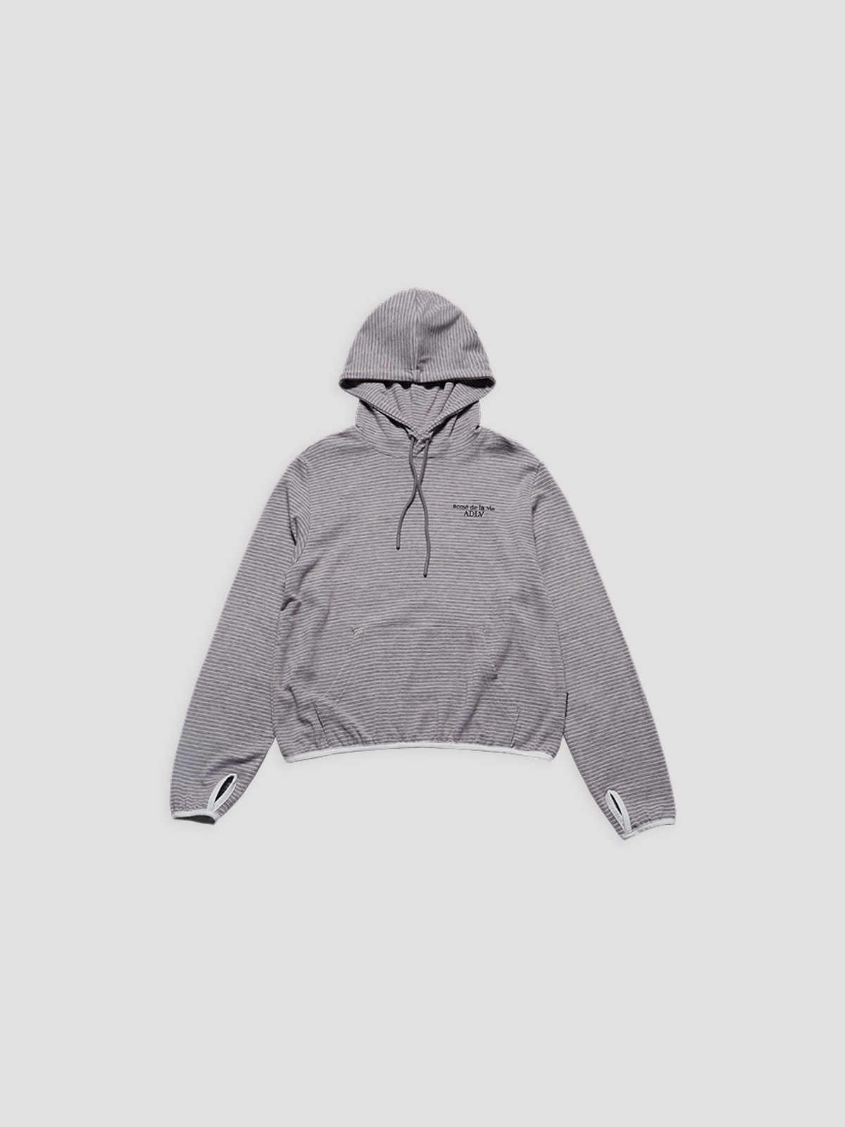 아크메드라비(ACME DE LA VIE) WOMAN STRIPE SHORT HOODIE