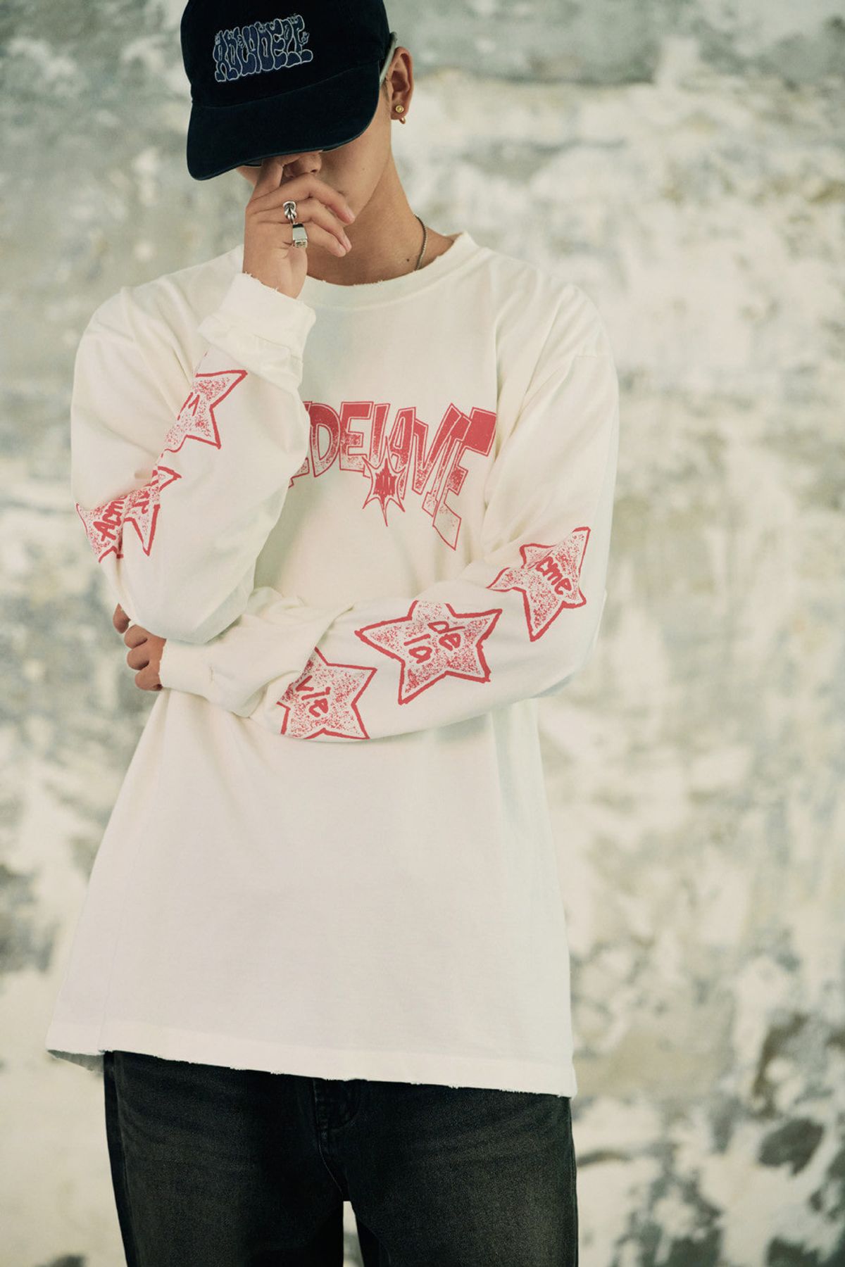 아크메드라비(ACME DE LA VIE) STAR BEAR LONG SLEEVE T-SHIRT