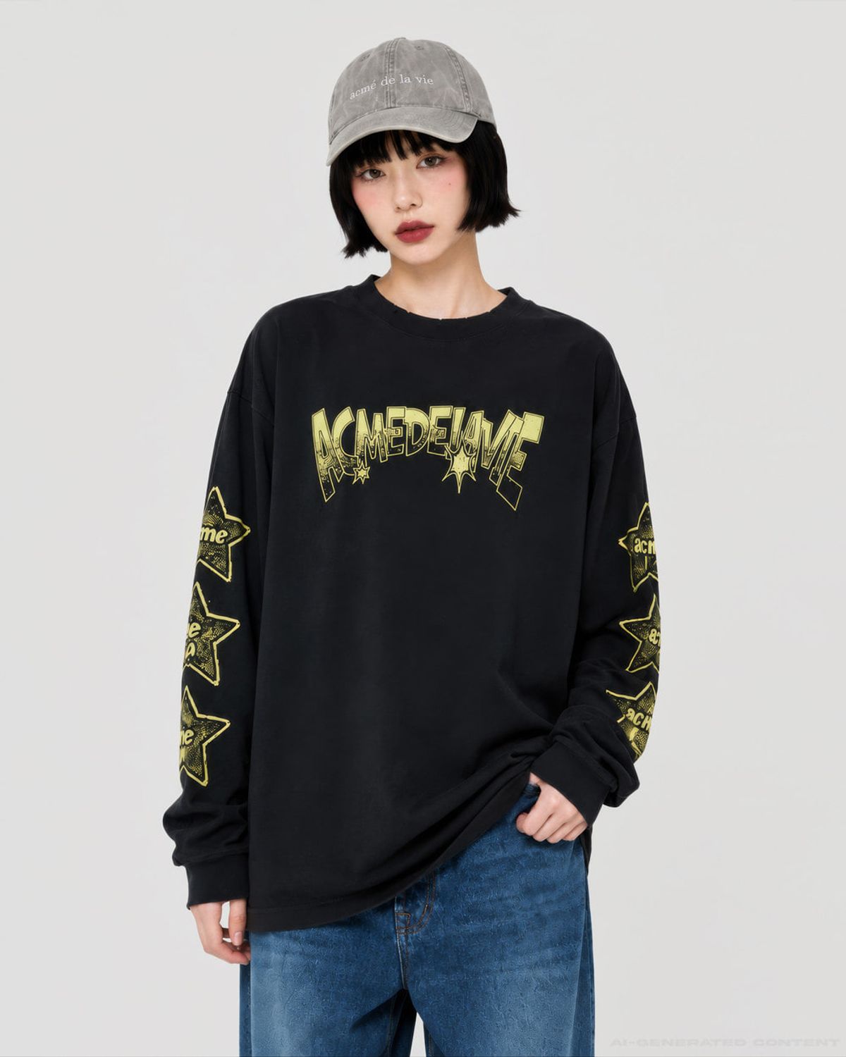 아크메드라비(ACME DE LA VIE) STAR BEAR LONG SLEEVE T-SHIRT