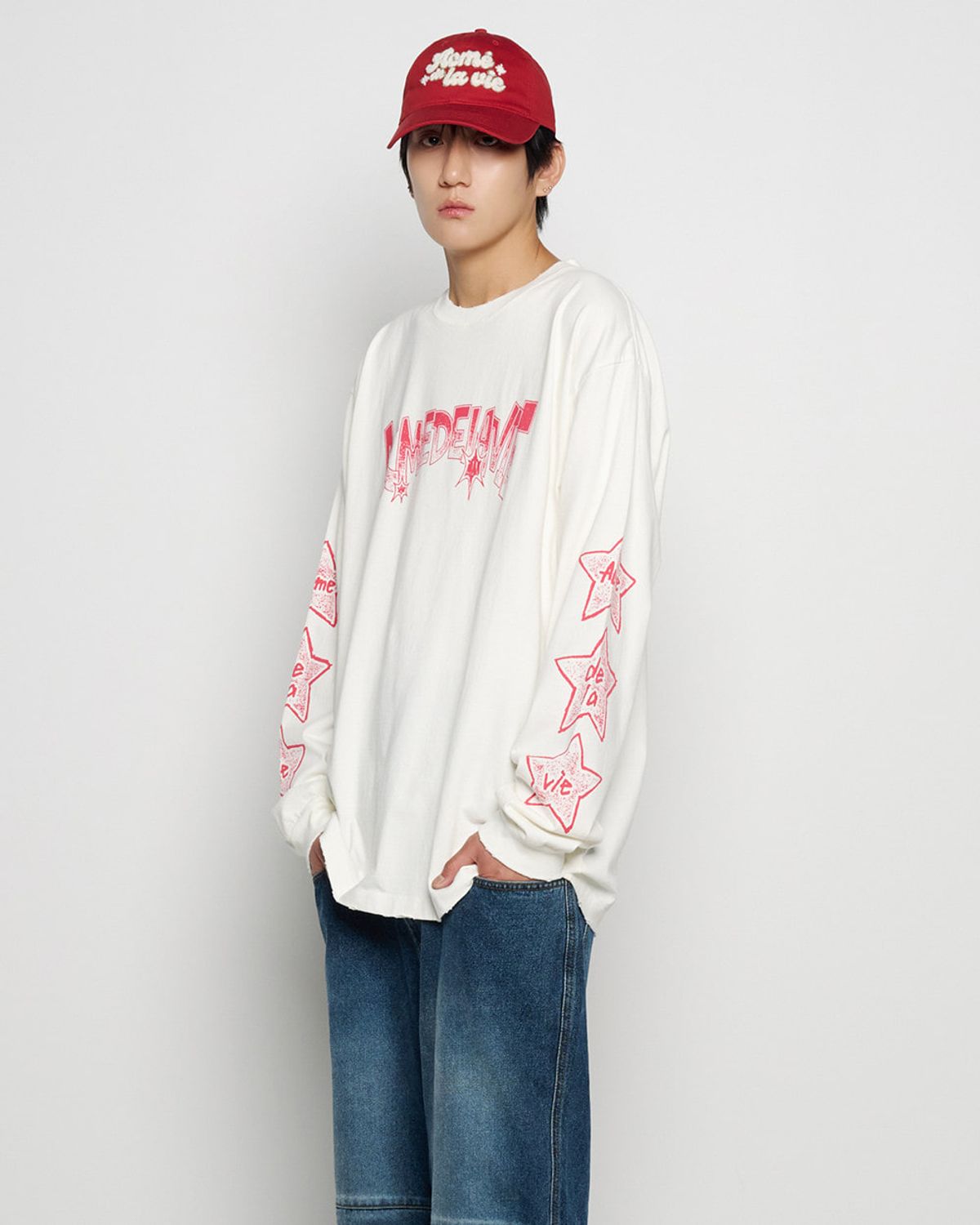 아크메드라비(ACME DE LA VIE) STAR BEAR LONG SLEEVE T-SHIRT