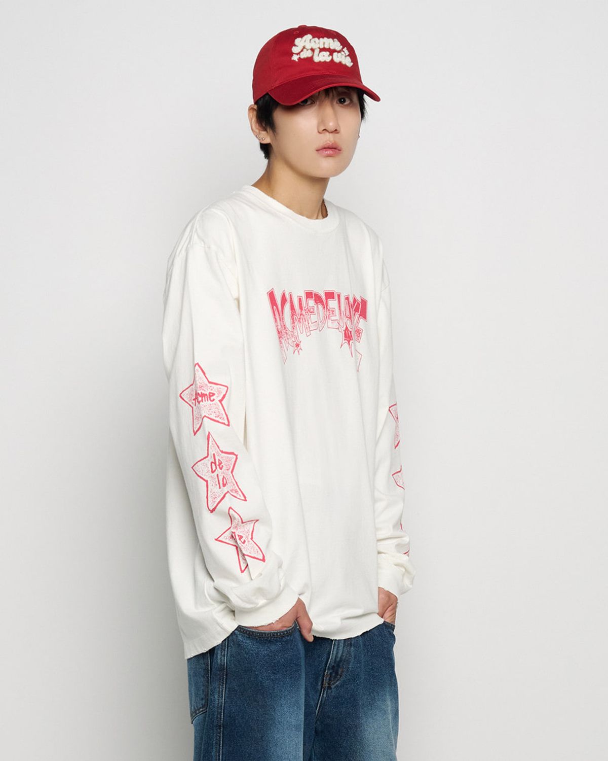 아크메드라비(ACME DE LA VIE) STAR BEAR LONG SLEEVE T-SHIRT