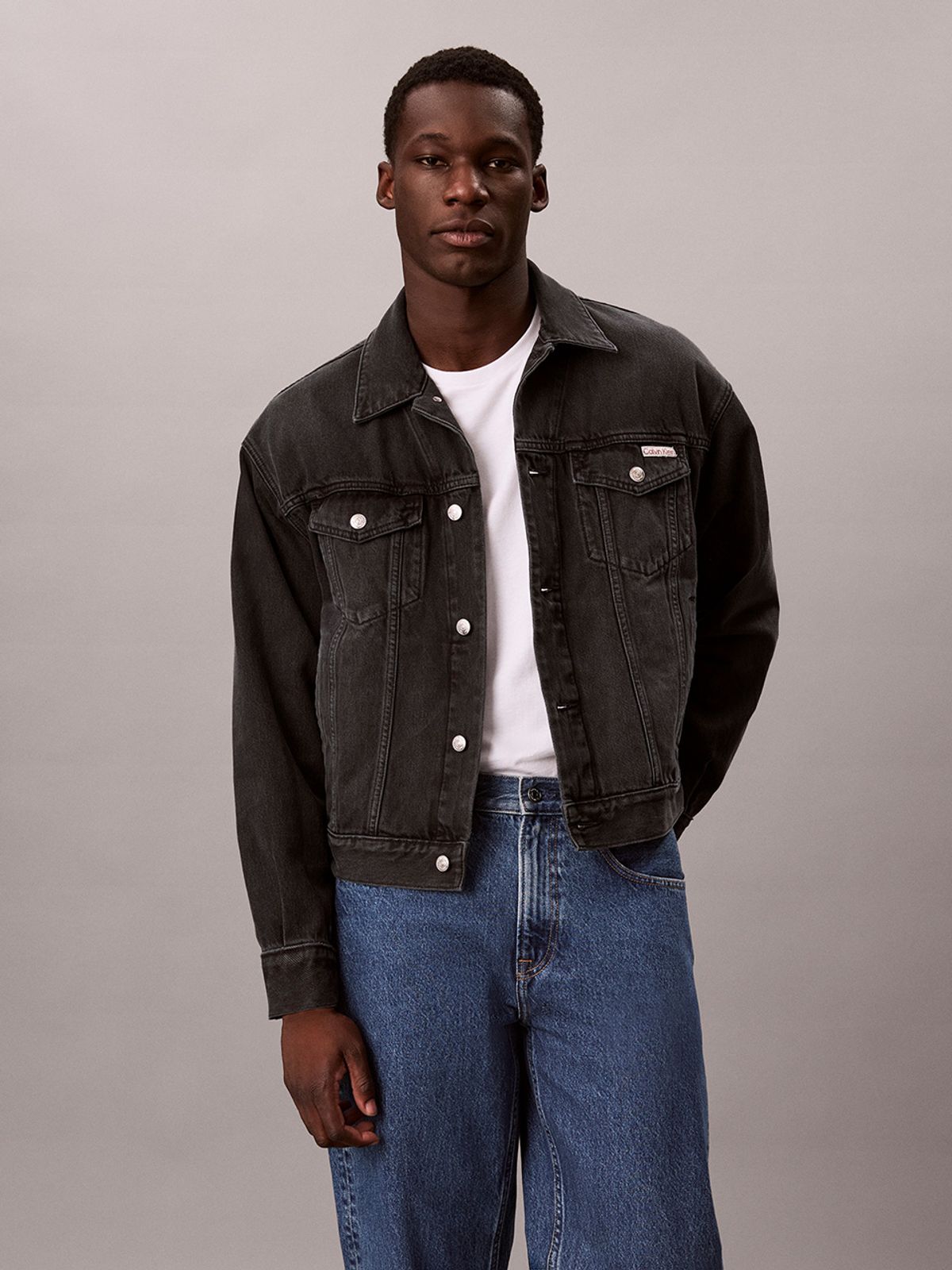 캘빈클라인 진(CALVIN KLEIN JEANS) 90s 미드나잇 에메랄드 트러커 자켓 4RH759G EV6