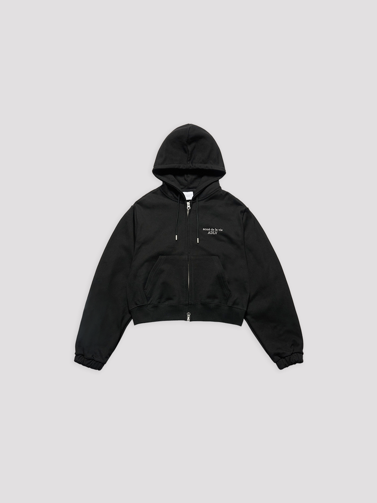 아크메드라비(ACME DE LA VIE) WOMAN ONE TUCK CROP HOODIE ZIP UP