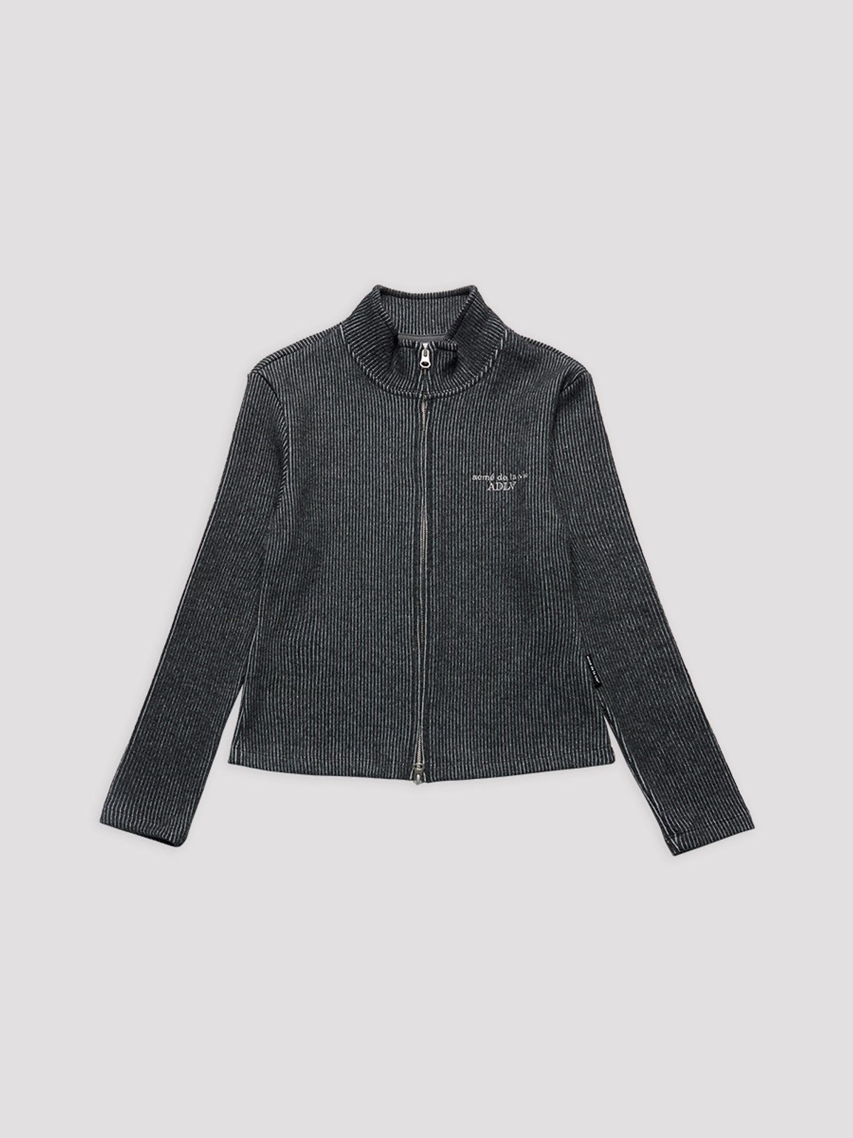 아크메드라비(ACME DE LA VIE) WOMAN RIBBED CROP ZIP UP