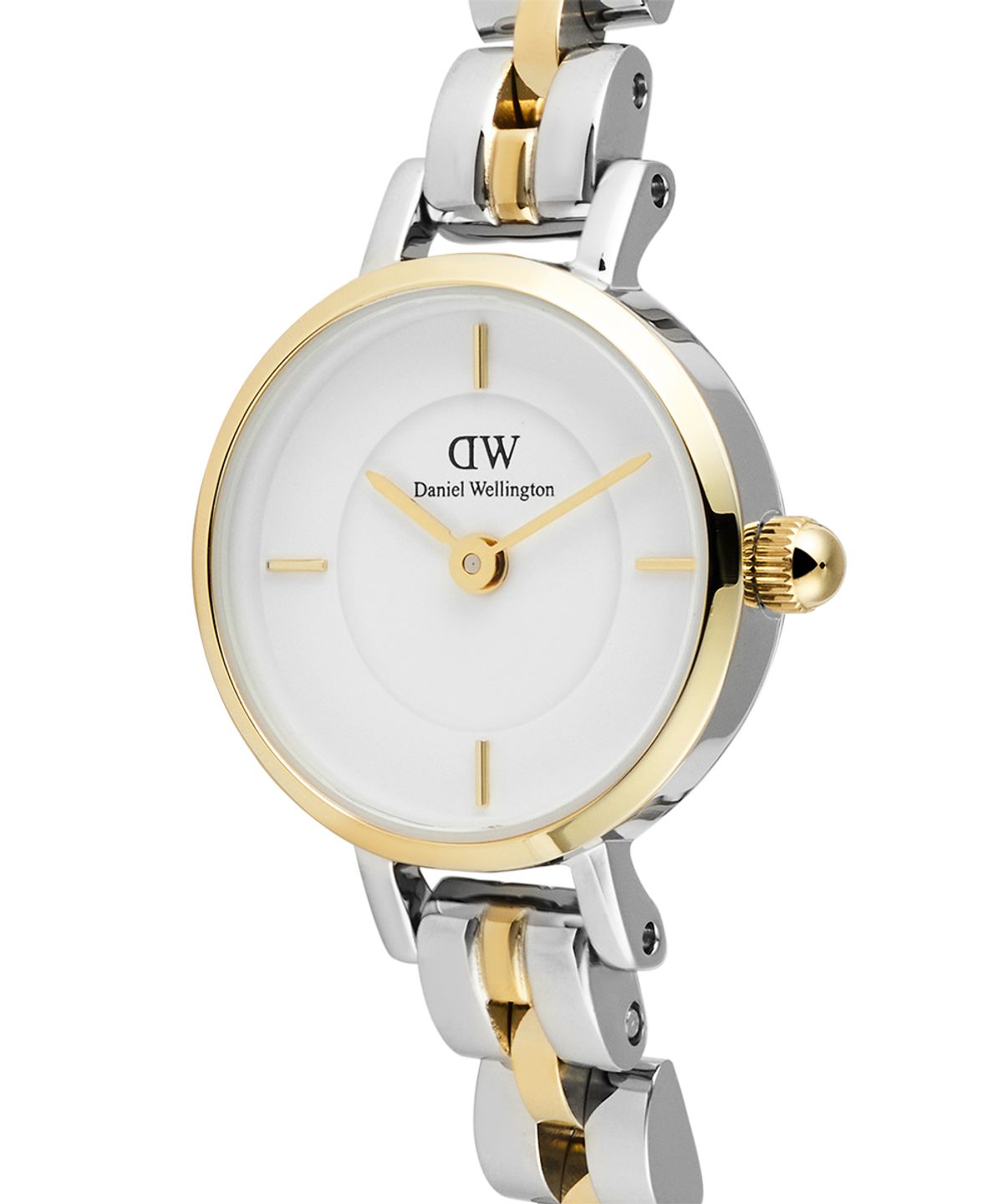 다니엘 웰링턴(DANIEL WELLINGTON) Petite Mini Arch 3-link 투톤 여자시계 실버/골드