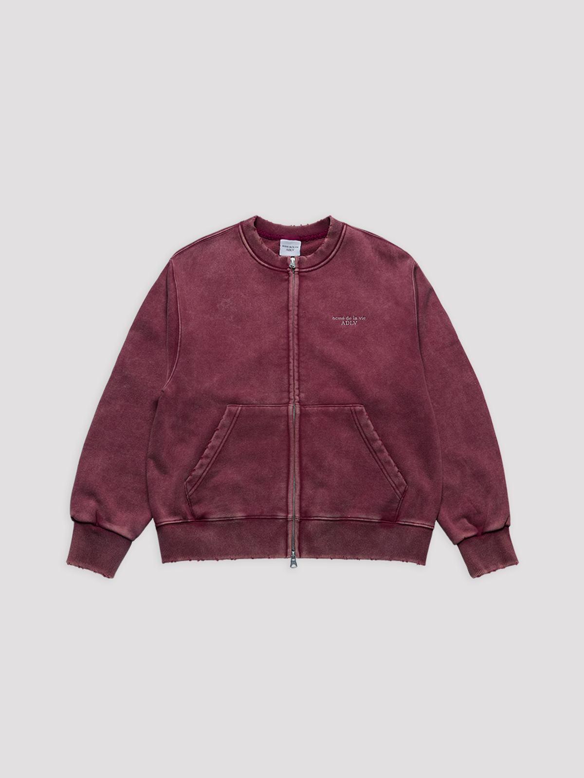 아크메드라비(ACME DE LA VIE) WASHED NO COLLAR NAPPING ZIP UP
