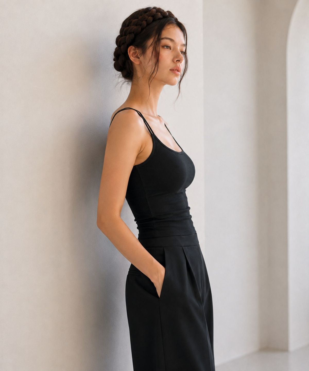 블랙크러쉬(BLACRUSH) Double Strap Bra Top / 블랙