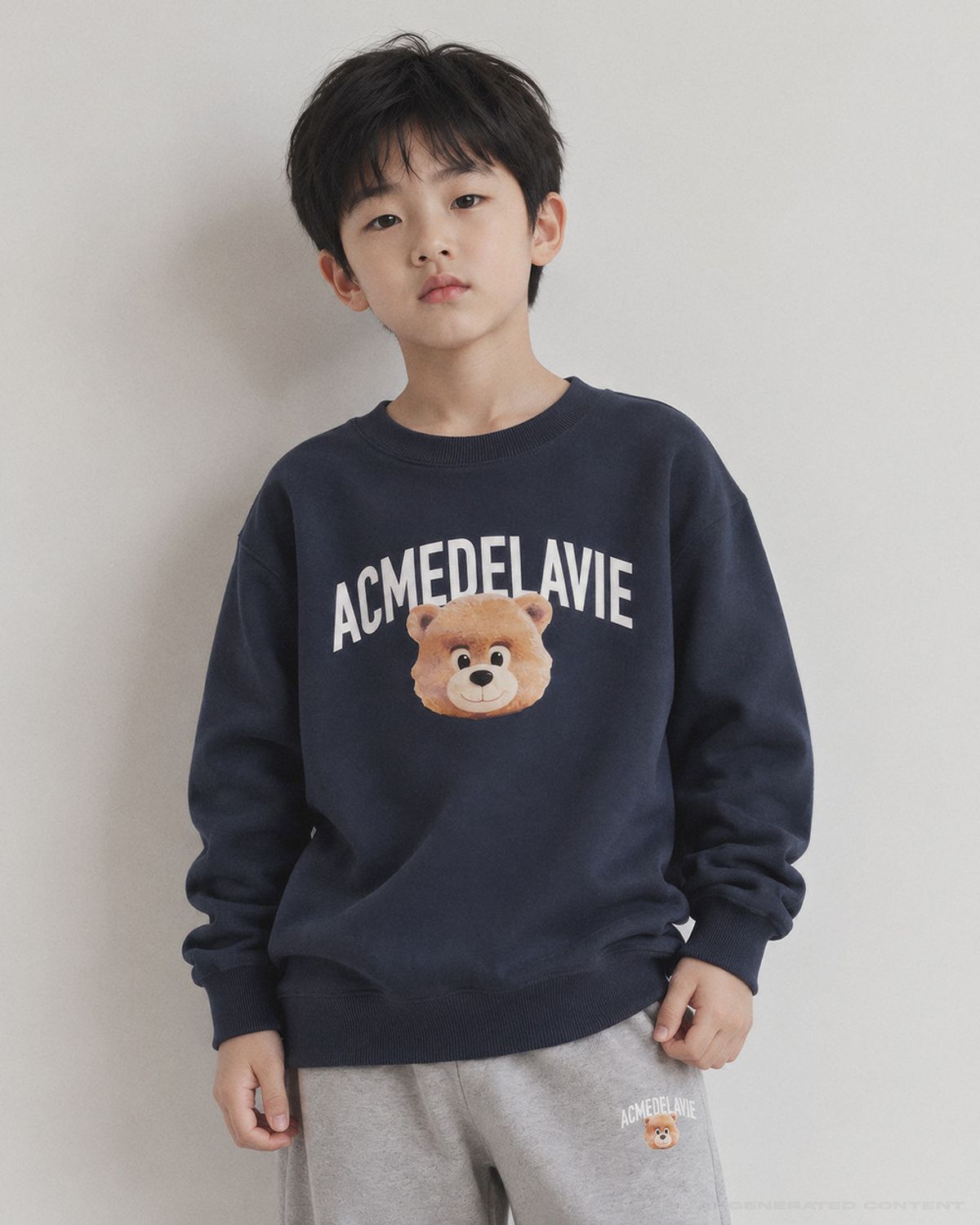 아크메드라비 키즈(acmedelaviekids) KIDS AUTHENTIC AC BEAR FACE JOGGER PANTS