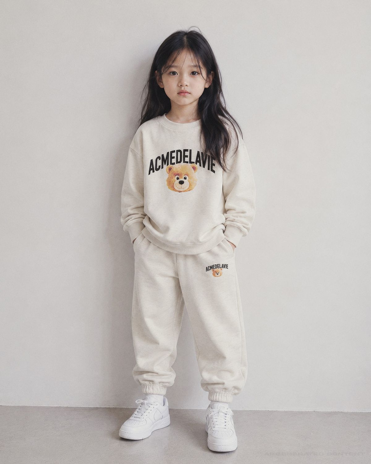 아크메드라비 키즈(acmedelaviekids) KIDS AUTHENTIC AC BEAR FACE JOGGER PANTS
