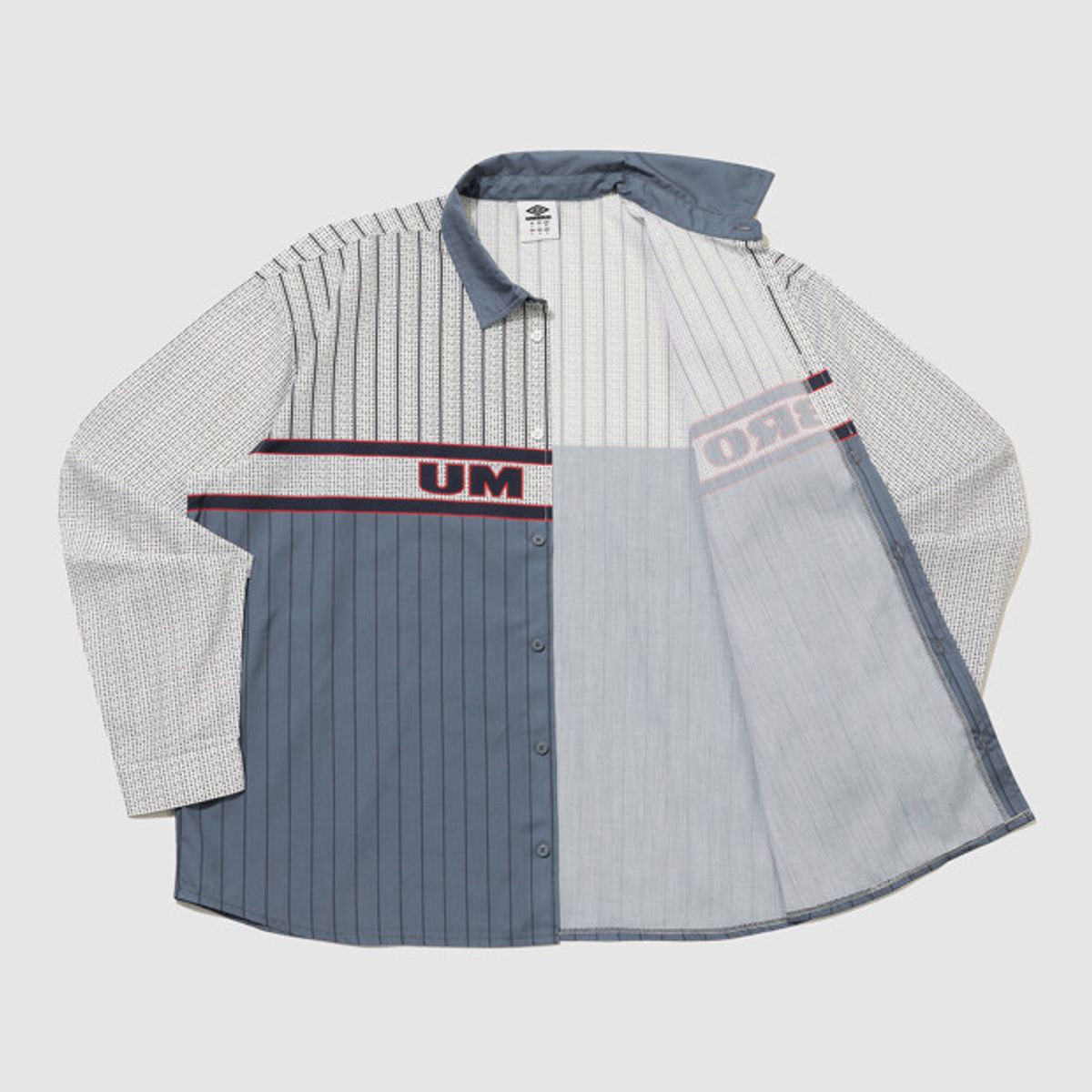엄브로(UMBRO) NQ 프린팅 박시 셔츠 블루 UR311CJK82