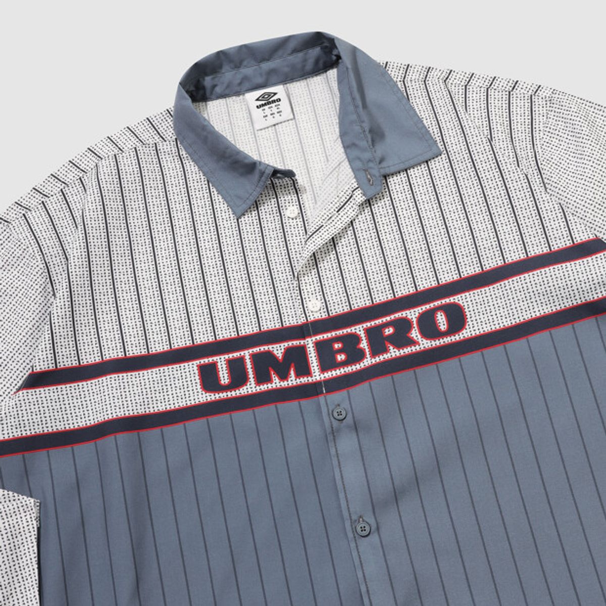 엄브로(UMBRO) NQ 프린팅 박시 셔츠 블루 UR311CJK82
