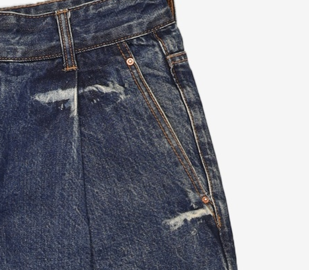 메종미네드(MAISON MINED) SWELL WIDE DENIM PANTS M/BLUE 48