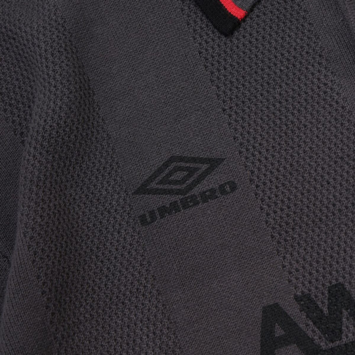 엄브로(UMBRO) NQ 풋볼 폴로 니트 챠콜 UR411CSTO1