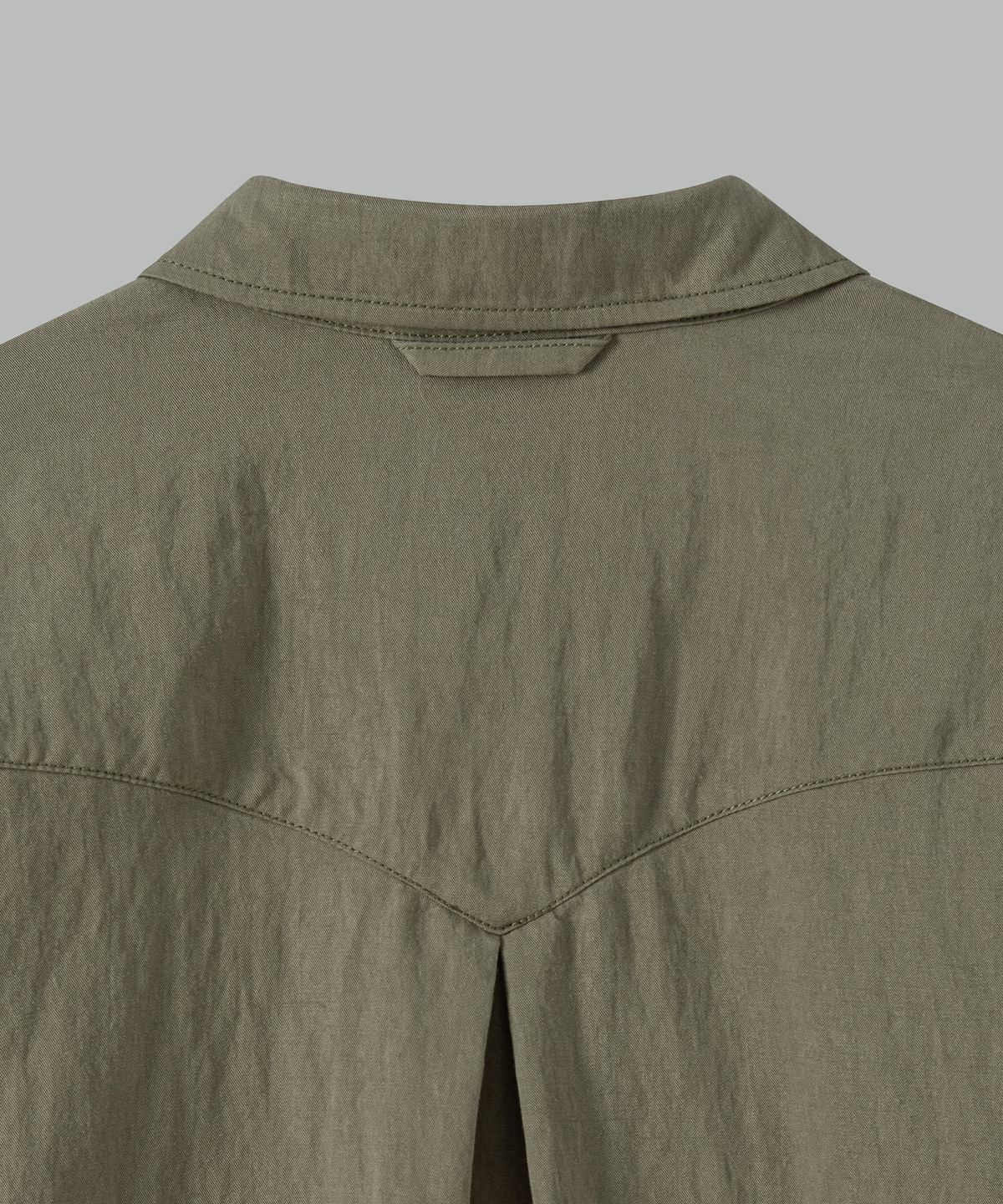 넌블랭크(NONBLANK) 워시드 웨스턴 LS 셔츠_SAND GREY