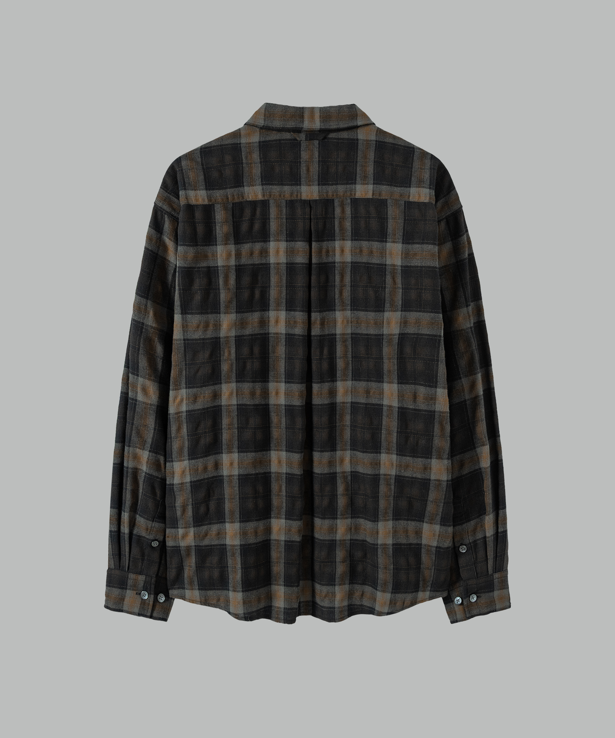 넌블랭크(NONBLANK) 범피 서페이스 체크 LS 셔츠_DARK GREEN