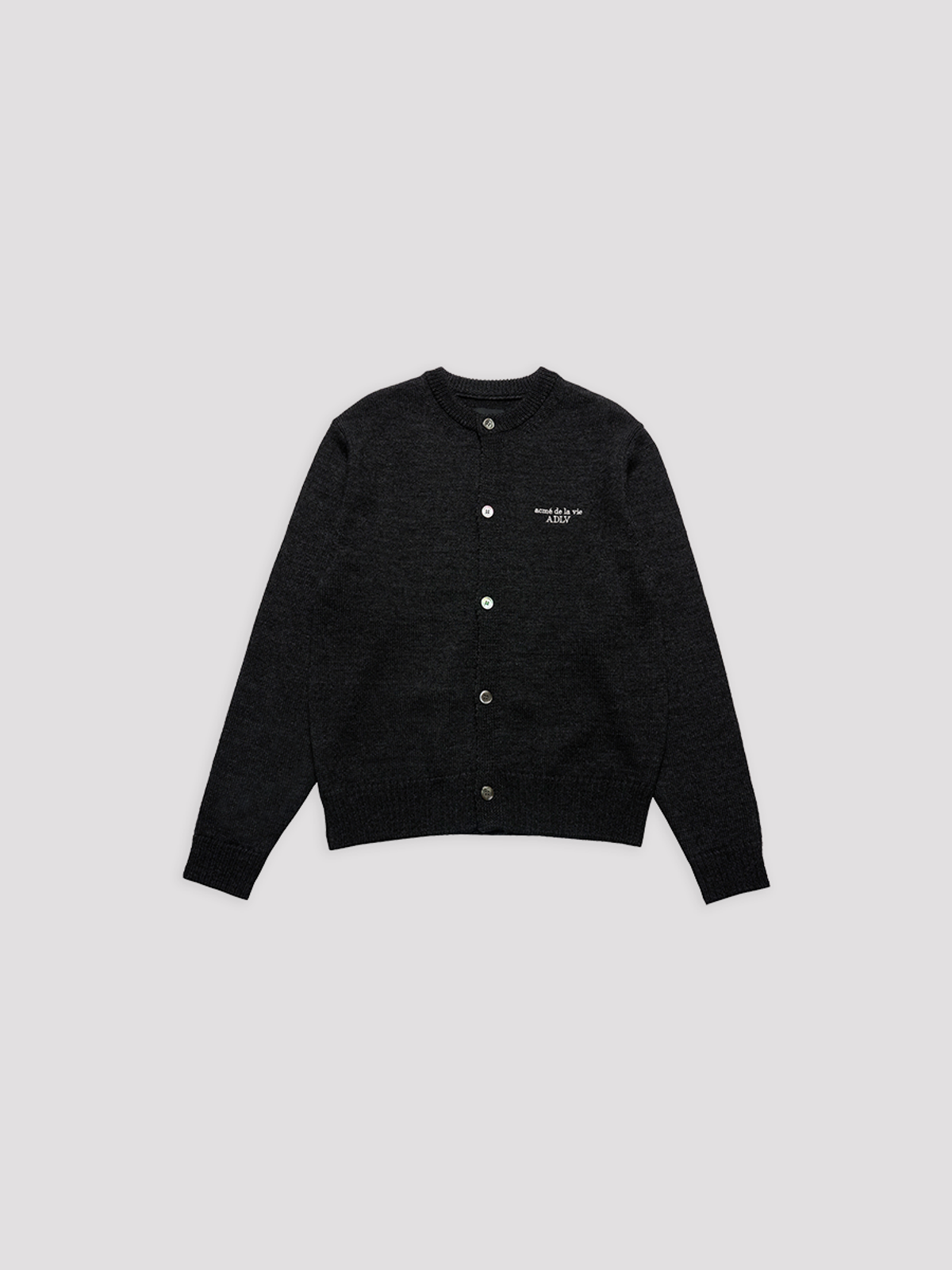 아크메드라비(ACME DE LA VIE) SOLID CREW NECK BASIC CARDIGAN