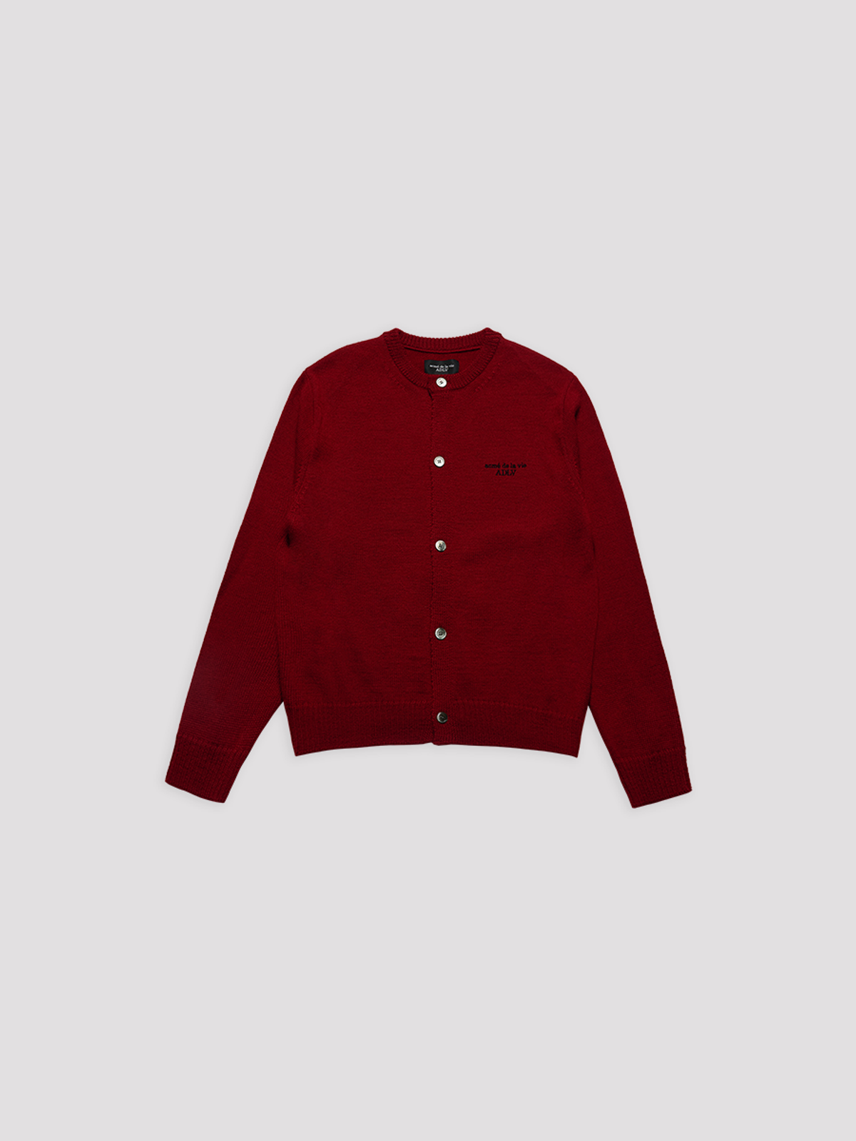 아크메드라비(ACME DE LA VIE) SOLID CREW NECK BASIC CARDIGAN