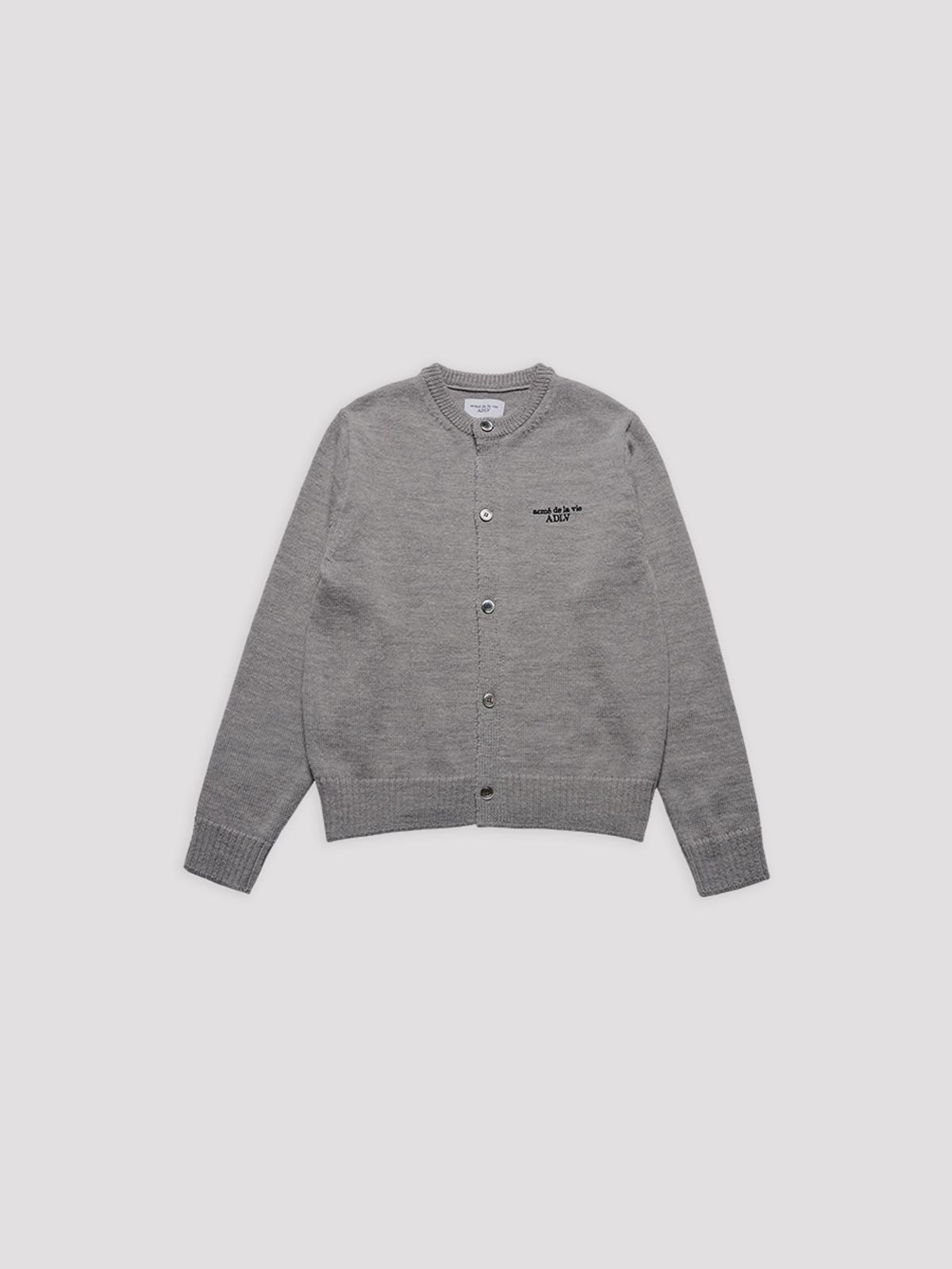 아크메드라비(ACME DE LA VIE) SOLID CREW NECK BASIC CARDIGAN