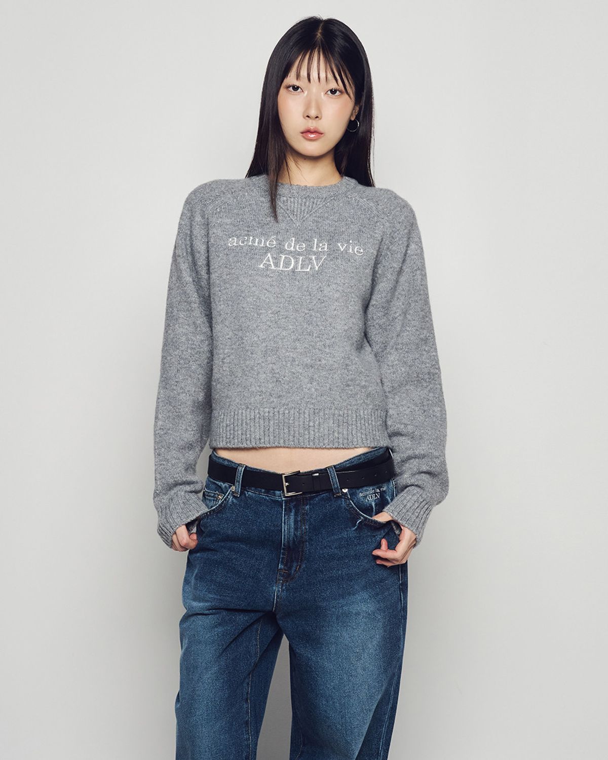 아크메드라비(ACME DE LA VIE) WOMAN BASIC LOGO SEASON2 KNIT