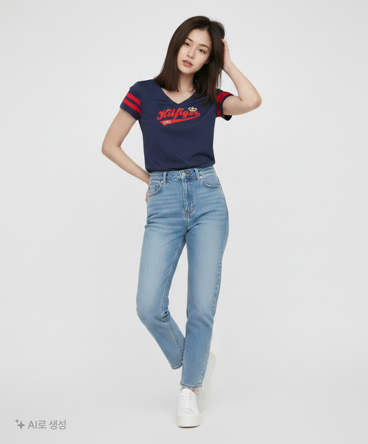 타미힐피거(TOMMY HILFIGER) 반소매 티셔츠 XS