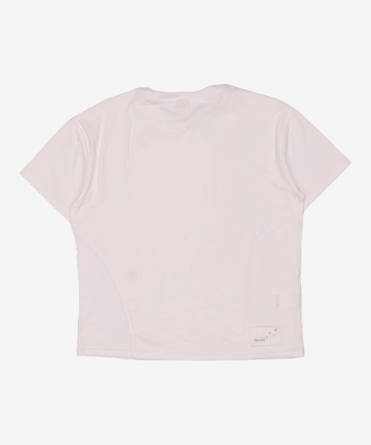 단델(DANDEL) DD asym side rib tee (WHITE) 2