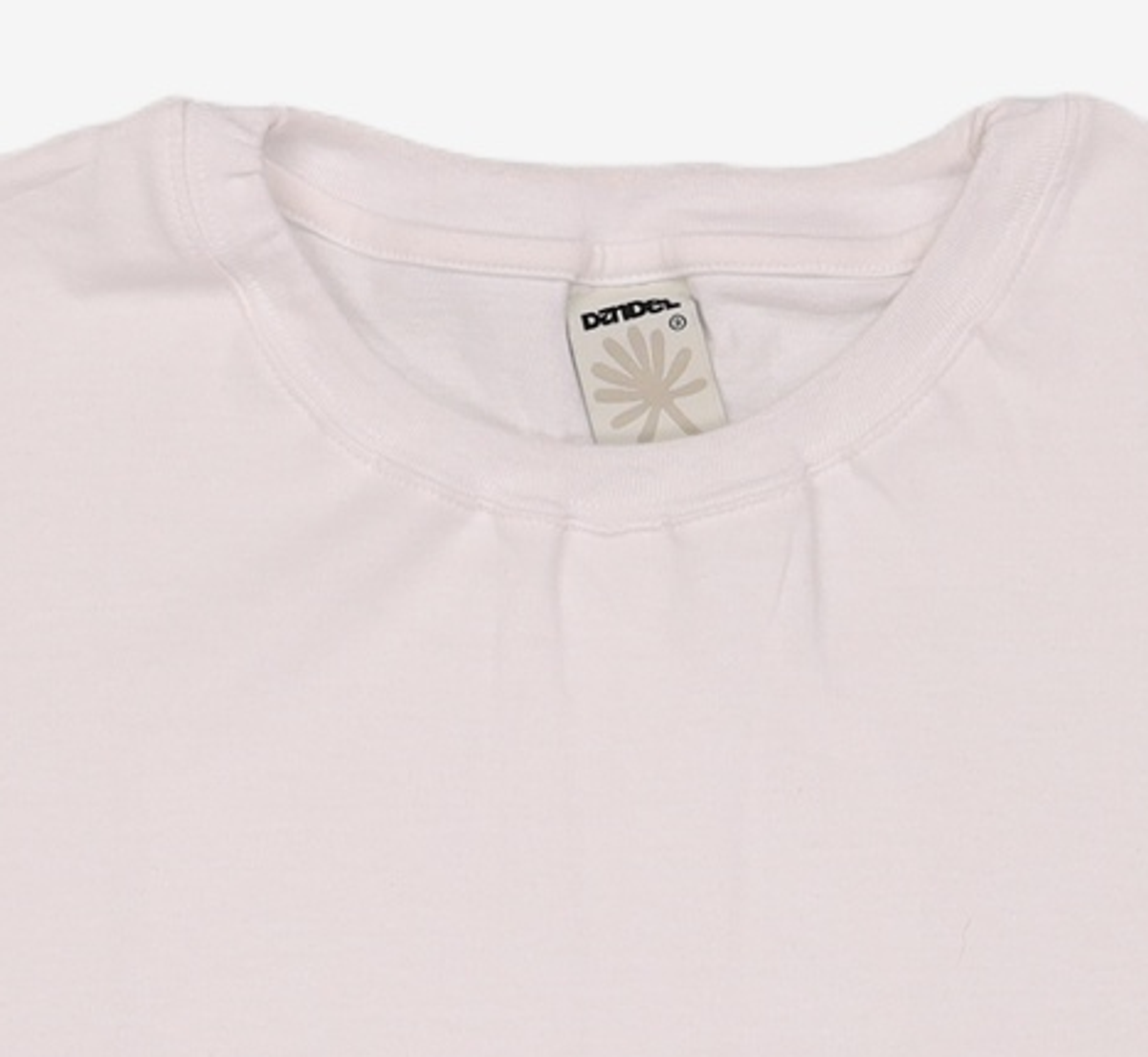 단델(DANDEL) DD asym side rib tee (WHITE) 2