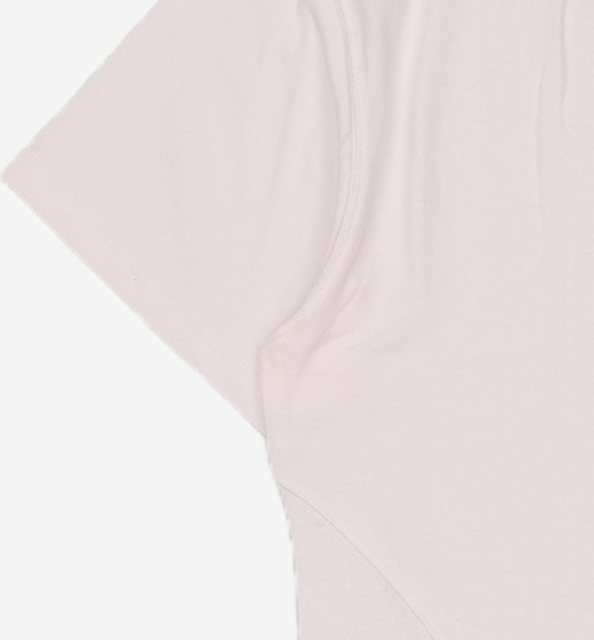 단델(DANDEL) DD asym side rib tee (WHITE) 2