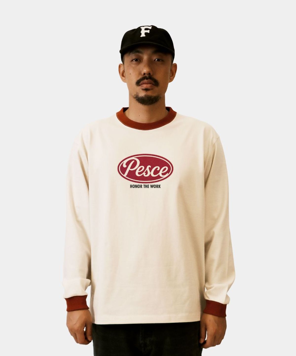 페셰(PESCE) 白(백) Heavy Cotton LS - PESCE Red