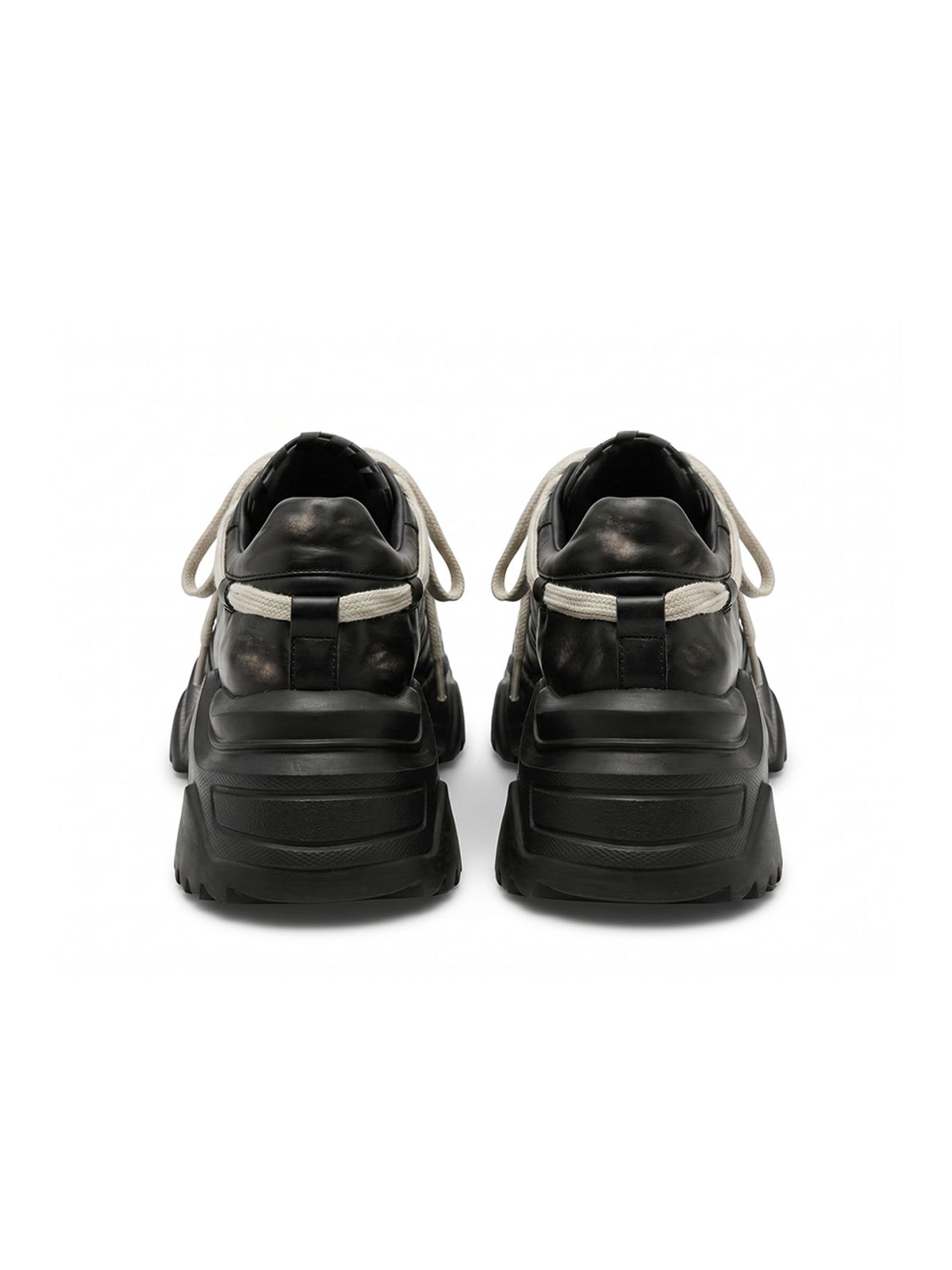 와이이이엘(YEEL) LACE PLATFORM SNEAKERS BLACK